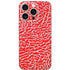 Elephant Print Red iPhone 16 Pro Skin